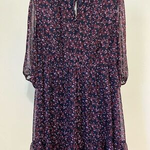 Lane Bryant Navy Floral Dress